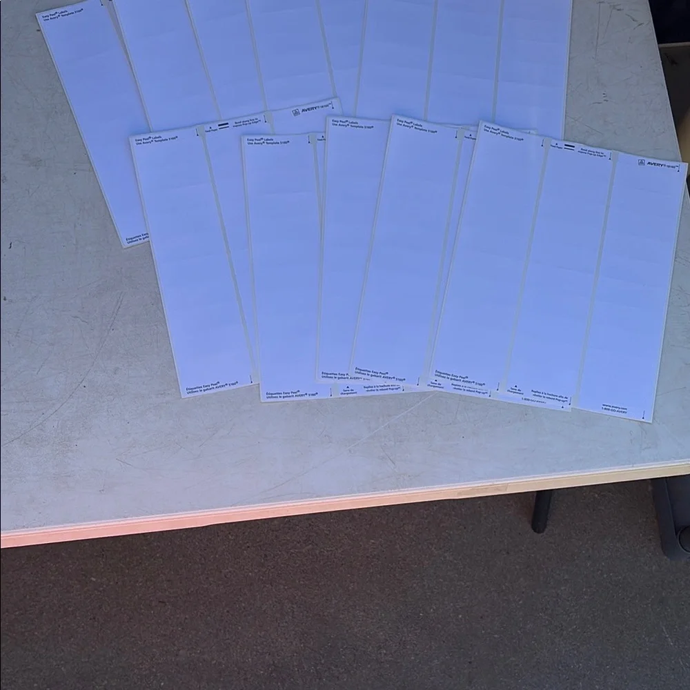 Avery White Easy Peel Labels for Inkjet Printers
